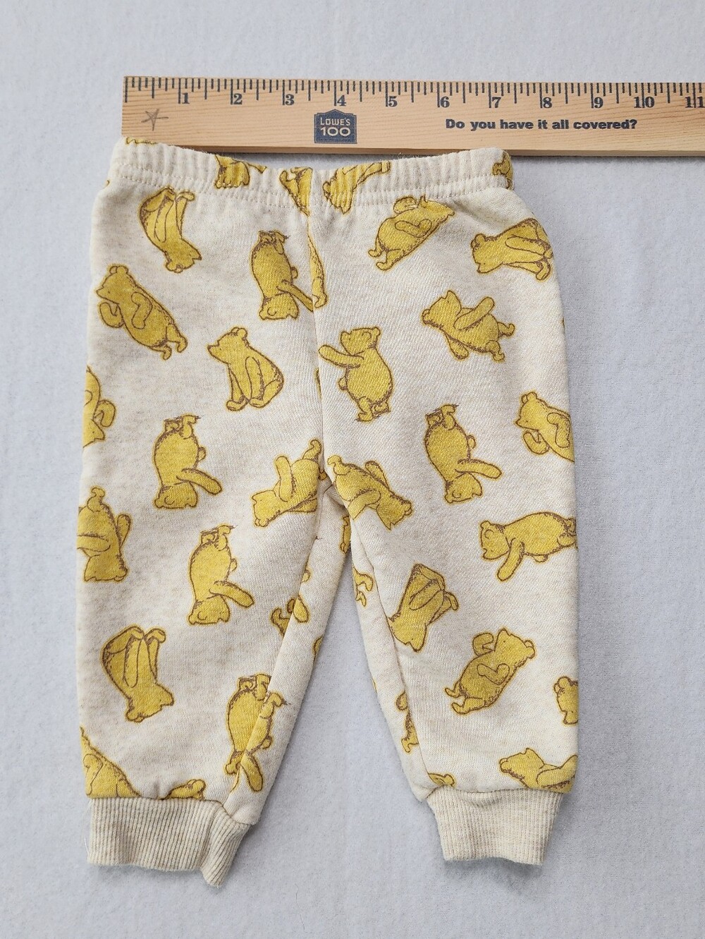 Disney Baby Winnie The Pooh 3Pc Outfit Set 0-3M Bear Hoodie Neutral - Picture 11 of 14